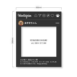 ペット 写真 パネル 顔出し｜インスタ｜SNS｜オフ会｜年賀状｜店舗｜ペットサロン｜犬｜ねこ｜ハロウィン｜No.14 2枚目の画像