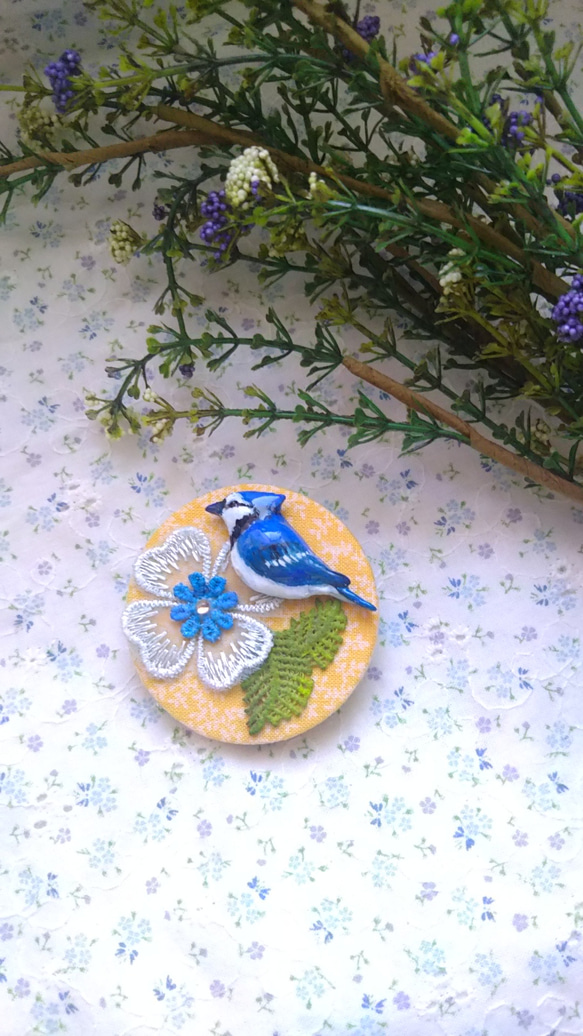 ☆ブローチ☆ 美しい青の木 レジン 【公式通販】