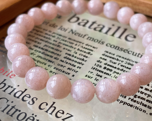 激レア　ピンクムーンストーン ブレスレット 15ミリ 楽天市場】ピンクムーンストーンブレス : 日本文化センター 楽天