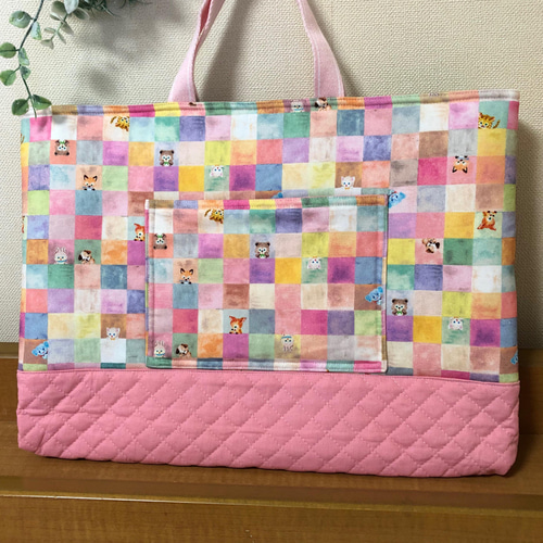 入園入学セット ユキエモン レッスンバッグ 上履き入れ 2点セット