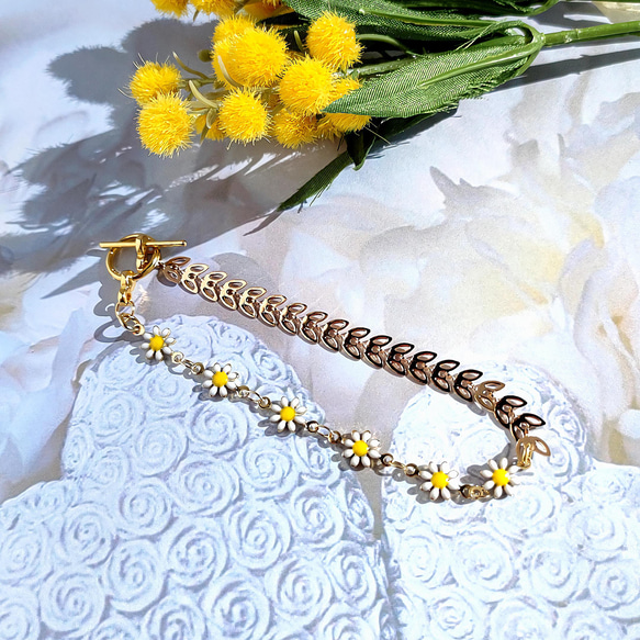 PEACEMINUSONE DAISY BRACELET GOLD ブレスレット