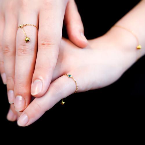 K24純金の星チェーンリング 指輪・リング MaPRE Nene 通販 13535630