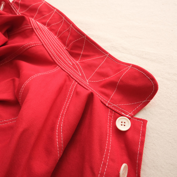 french work coat　red 第11張的照片