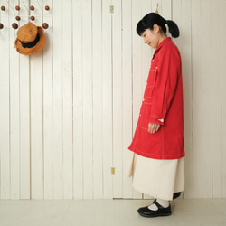 french work coat　red 第8張的照片