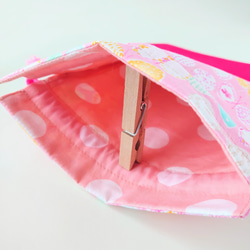 コップ袋 【 ちょうちょ ピンク 】＊女の子＊　入園・入学に♪ 4枚目の画像