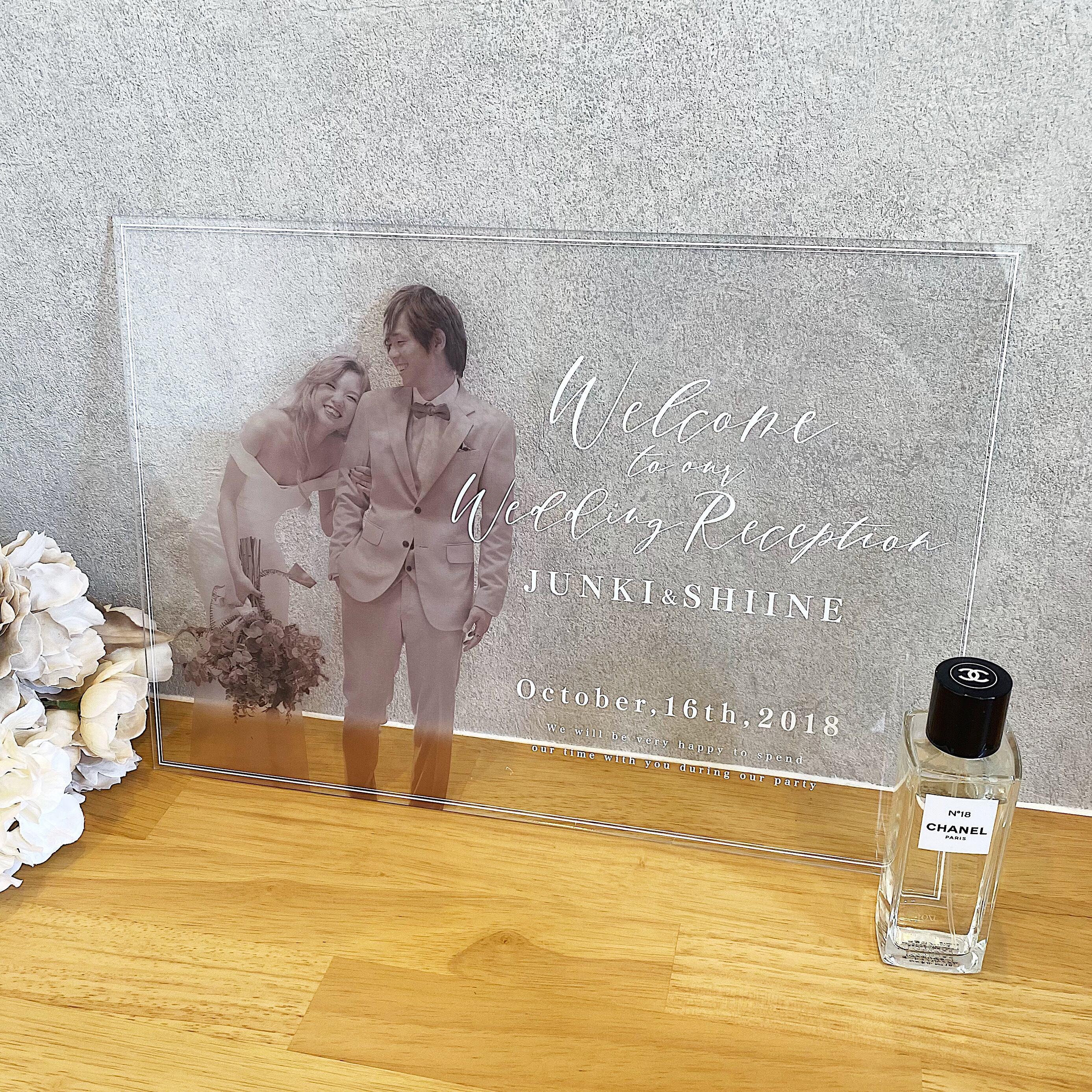 アクリルウェルカムボード：RECTANGLE No.01