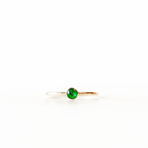 エメラルドリング 天然石 天然石リング アクセサリー シンプルリング