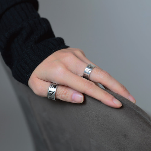 ペアリング 指輪 999刻印 般若心経 全文 六字真言 リング 指輪