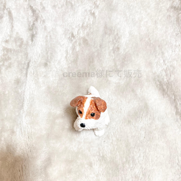 ミニチュア　犬　ジャックラッセルテリア　置物　オブジェ　フィギュア 3枚目の画像