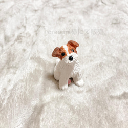 ミニチュア　犬　ジャックラッセルテリア　置物　オブジェ　フィギュア 1枚目の画像