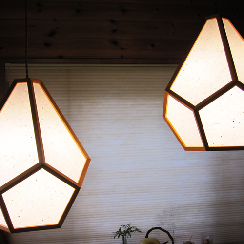 インテリア照明 花蕾 NS5P-5 正ねじれ双五角錐 ペンダントライト