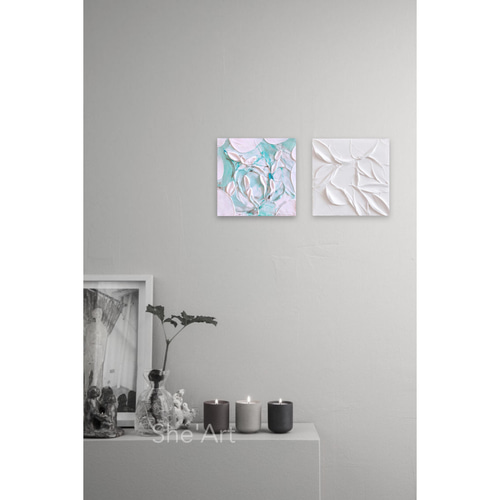 原画S・Garden・ニュアンスライトブルー / キャンバスアート