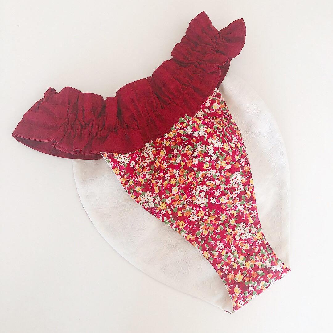 国産綿100％生地*ルナふんどしパンツ＆ブラセット*カリーヌ*ショーツ*ストレスフリー*ハンドメイド*プレゼント