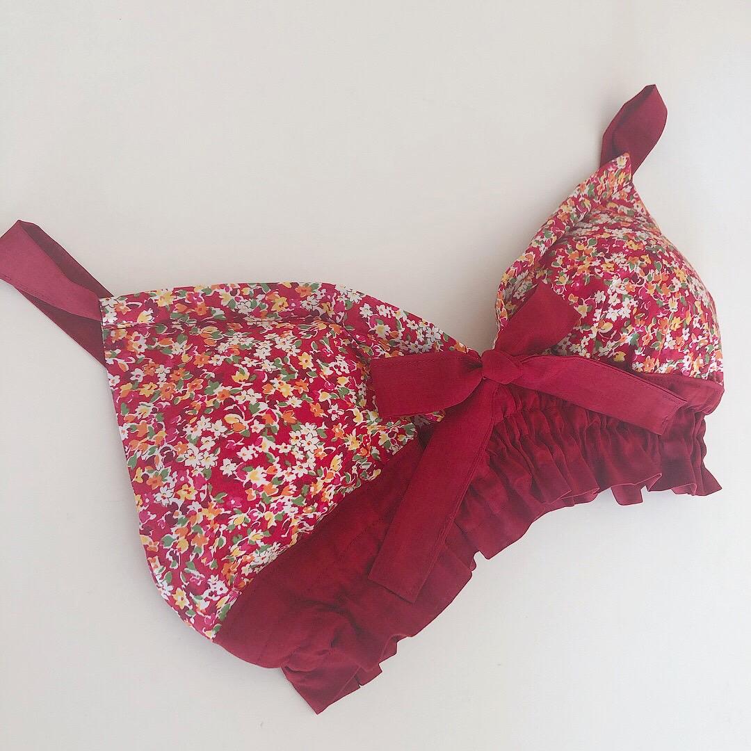 国産綿100％生地*ルナふんどしパンツ＆ブラセット*カリーヌ*ショーツ*ストレスフリー*ハンドメイド*プレゼント