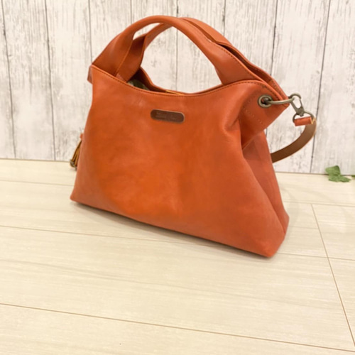 日本製 Zess fino オールヌメ本革バッグ 2WAY 秋冬のシーズンに