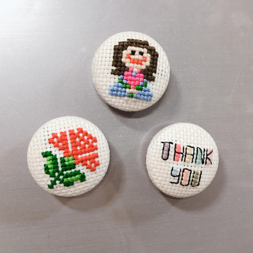 送料無料】母の日❣️ラッピング無料‼︎❣️刺繍マグネットセット 