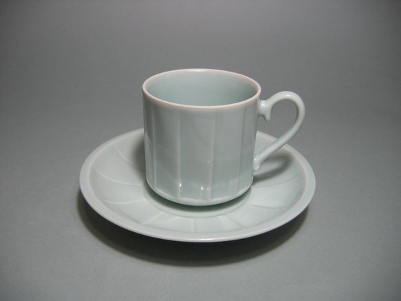 青白磁鎬コーヒーカップ 3枚目の画像