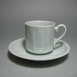 青白磁鎬コーヒーカップ 1枚目の画像