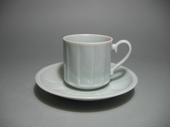 青白磁鎬コーヒーカップ 1枚目の画像