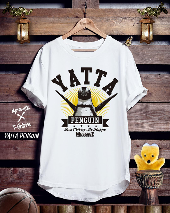 ペンギンTシャツ「YATTA PENGUIN」 1枚目の画像