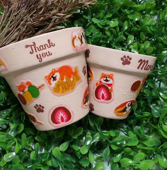 リメ鉢2個セット(1)