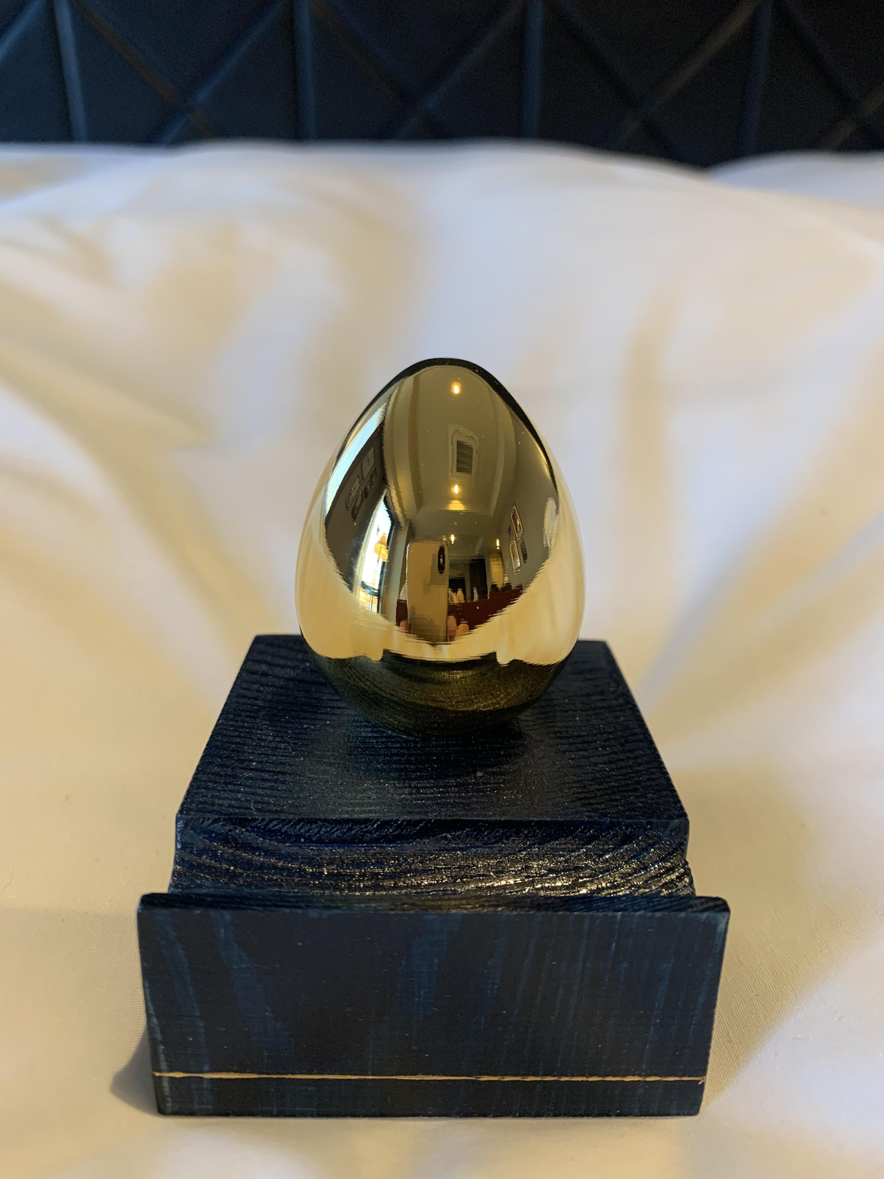 【名前入れ無料】スマホスタンド大Gold Egg (blue)プレゼントや誕生日に！　珍しい贈り物に！