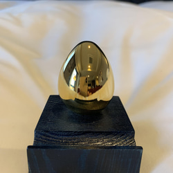 【名前入れ無料】スマホスタンド大Gold Egg (blue)プレゼントや誕生日に！　珍しい贈り物に！ 1枚目の画像