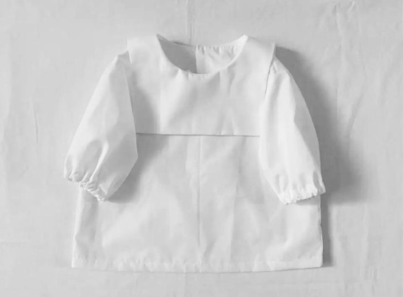 セーラー襟♡バックボタン♡ベビーブラウス♡80〜90サイズ♡ 9枚目の画像