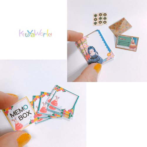 ミニチュア雑貨>ガール柄ミニチュア文具セット その他置物 kuuya