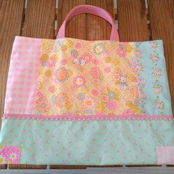 入園入学準備 ピンクスpinks 手提げ レッスンバッグ 通園通学かばん