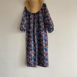 リバティ Yoshie ネイビー ワンピース ワンピース fuki18e 通販