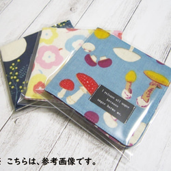 大人のガーゼハンカチ☆クレヨン風ギザギザボーダー・サックスブルー（24㎝×24㎝） 4枚目の画像