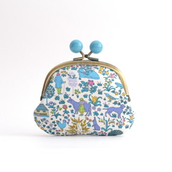 Candy frame purse(MS) -Liberty "Voysey" Blue [136] 第3張的照片