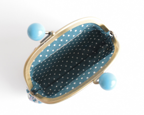 Candy frame purse(MS) -Liberty "Voysey" Blue [136] 第6張的照片