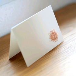 水引を楽しむ　桜のメッセージカード【封筒付き3枚セット/お祝い/卒業/入学/グリーティングカード】 2枚目の画像