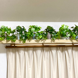 【人工観葉植物】マーブルポトス(ホワイトストーン・下棚左)フェイクグリーン インテリアグリーン　観葉植物 6枚目の画像
