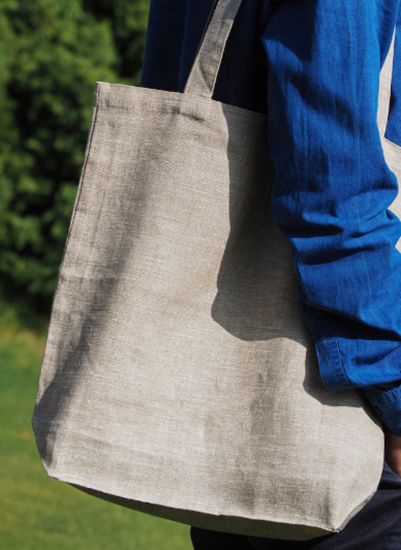 専用【クロスステッチ❤︎Bigトートバッグ】フランスリネン リリー