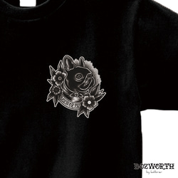 Traditional brindle t-shirts S M L XL black white 2枚目の画像
