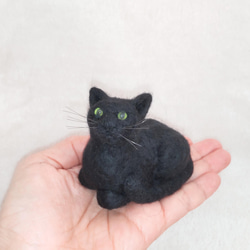 限定一点 羊毛フェルト 猫 置物 黒猫 ゴシック ゴスロリ インテリア 額縁 限定一点 羊毛フェルト 猫 置物 黒猫 ゴシック ゴスロリ インテリア