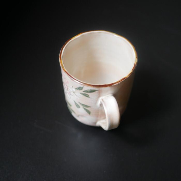 櫻花（櫻花葉）杯子陶器京燒 第5張的照片
