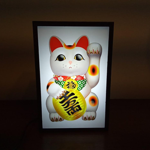 招き猫 まねきねこ ネコ 商売繫盛 昭和 レトロ ミニチュア 看板