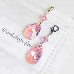 ♪324❤️ ネコ　猫　桜　春　パール　マスクチェーン　ハンドメイド　マスク ♪324❤️ ネコ 猫 桜 春 パール マスクチェーン ハンドメイド