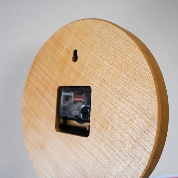 時計 掛け時計 インテリア時計（B）壁掛け　木製　無垢材 4枚目の画像