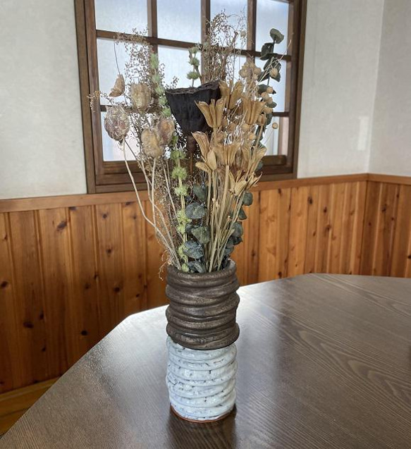 花瓶 フラワースタンド ブロンズゴールド クリスタル ガラス工芸 置物