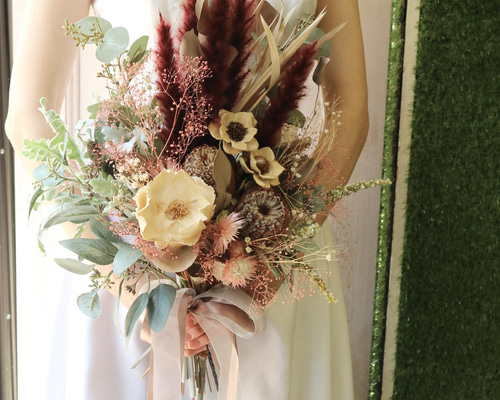 専用Wedding&Interior＊ふんわりパンパス プリザーブドブーケ 専用Wedding&Interior＊ふんわりパンパス プリザーブドブーケ