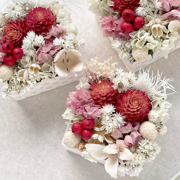 ミニチュア】BOXドライフラワーアレンジ ドライフラワー fuu 通販  