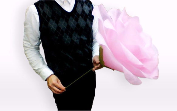 ジャイアントフラワー ローズL モカ　Giant Flower 花径約45cm　結婚式　アニバーサリー 6枚目の画像