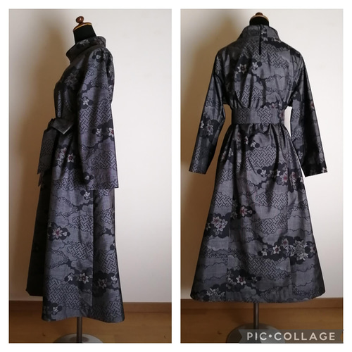 着物リメイク ワンピース ハンドメイド ワンピース さらあお