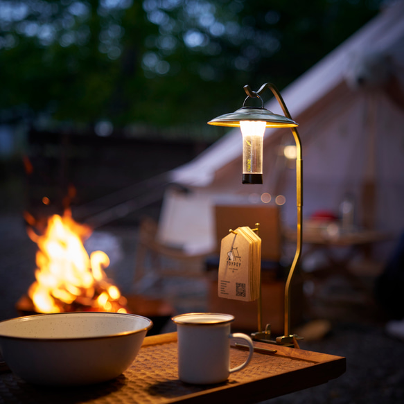 真鍮 ハタガネ ランタンスタンド【ロータイプ】 その他インテリア雑貨