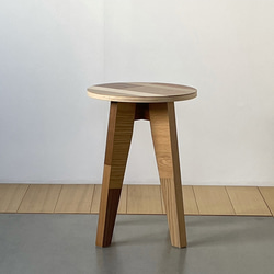 送料無料 パッチワーク プライウッド スツール 01   PATCHWORK PLYWOOD STOOL 01 7枚目の画像